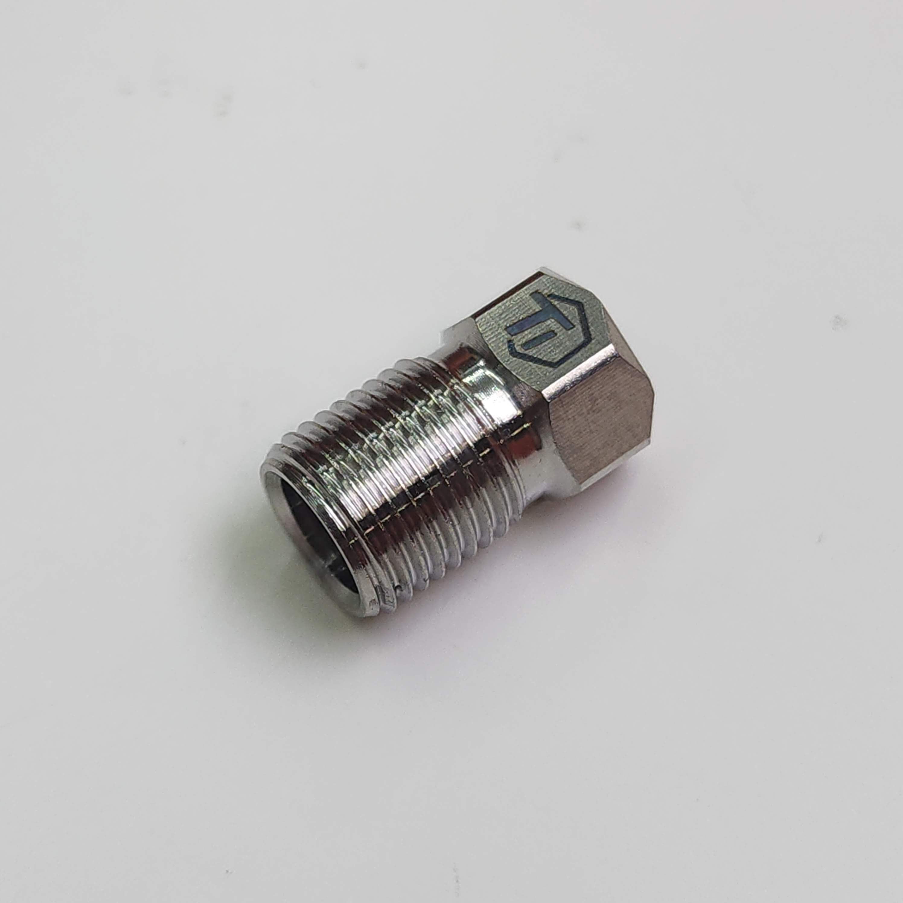 Hydraulic Disc Brake Caliper Hose Nut | Shimano & SRAM | Titanium