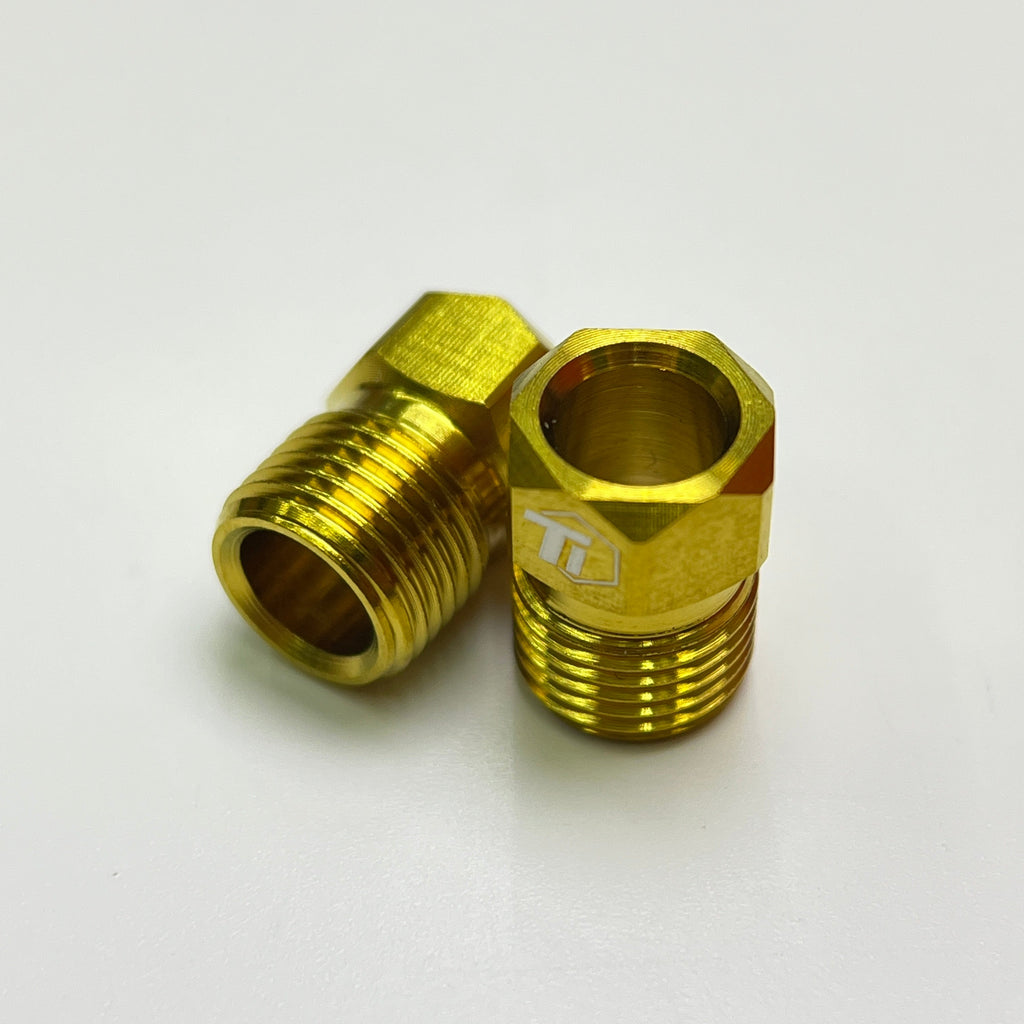 Hydraulic Disc Brake Caliper Hose Nut | Shimano & SRAM | Titanium