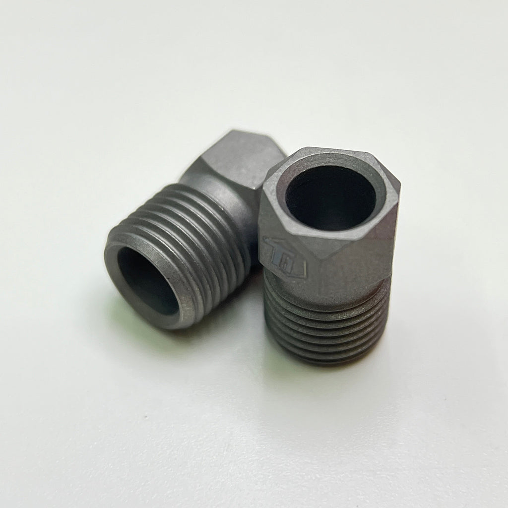Hydraulic Disc Brake Caliper Hose Nut | Shimano & SRAM | Titanium