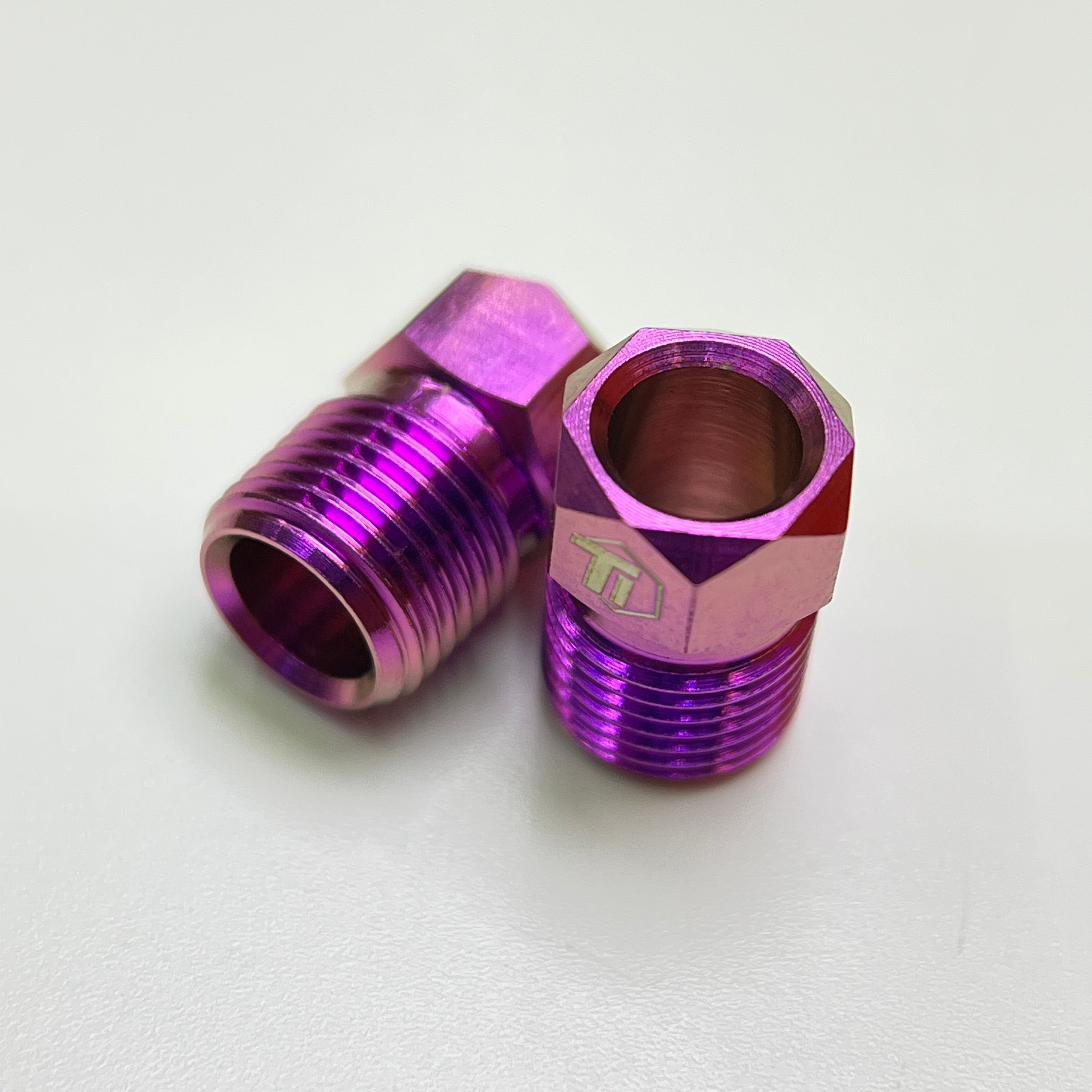 Hydraulic Disc Brake Caliper Hose Nut | Shimano & SRAM | Titanium