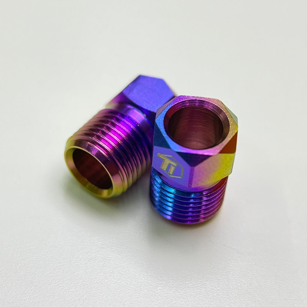 Hydraulic Disc Brake Caliper Hose Nut | Shimano & SRAM | Titanium