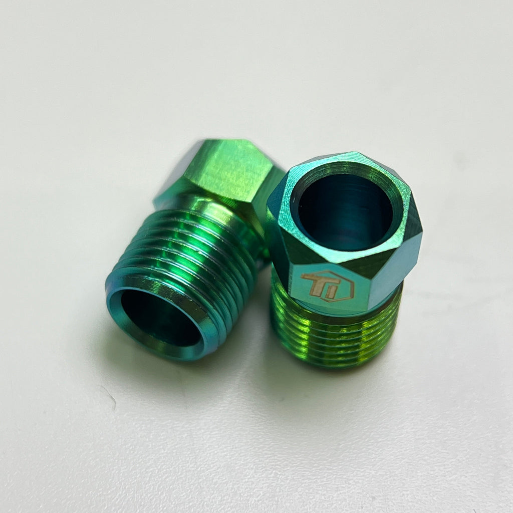Hydraulic Disc Brake Caliper Hose Nut | Shimano & SRAM | Titanium