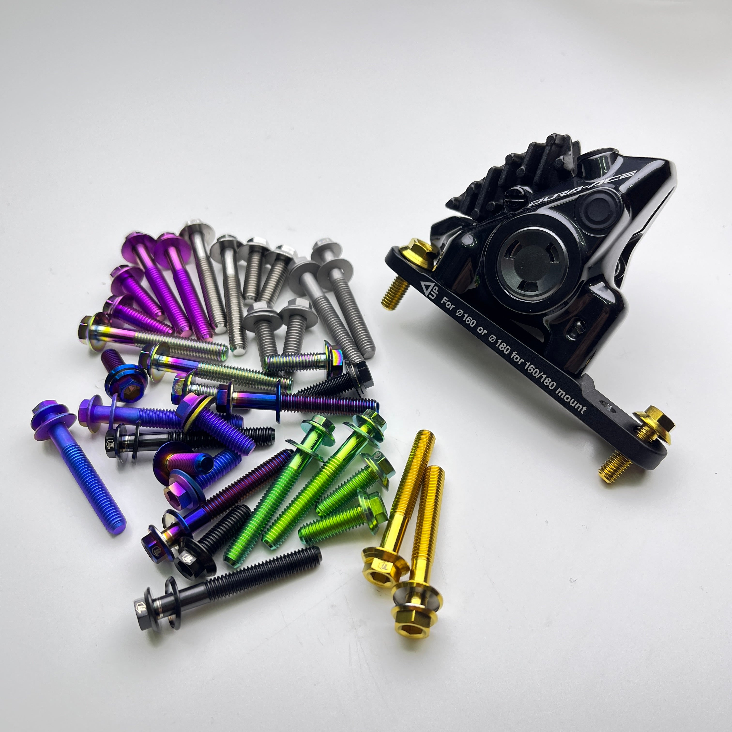 Titanium Hex Bolt Upgrade for Road Disc Brake Caliper Mounts | Shimano SRAM Campagnolo